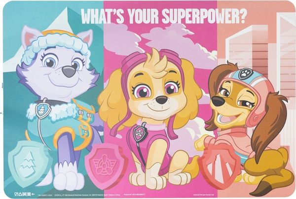 Paw Patrol Platzdeckchen Kinder Tischunterlage 43 x 28,1 cm zum Schutz der Tischfläche