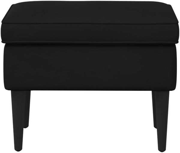 vidaXL Hocker Schwarz 55 x 35 x 41 cm Samt 42029991 Bild 3