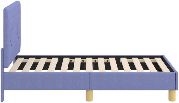 vidaXL Kinderbettgestell mit Kopfteil Jeans blau 70 x 140 cm Stoff 42010983 Bild 6