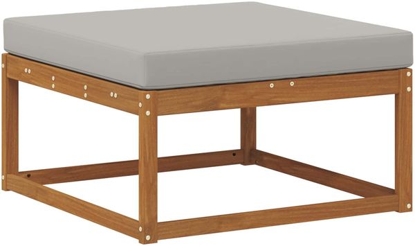 vidaXL Outdoor-Sofagarnitur mit Kissen 8 pcs Natürlich und Hellgrau 3368004 Bild 4