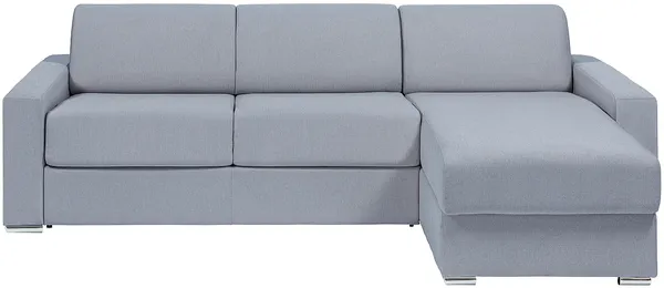 Vente-unique - CALITO Sofa Stoff GrauGrau - B 223 cm152 cm x H 93 cm x L 278 cm