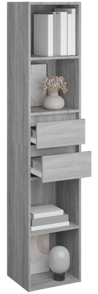 vidaXL Bücherregal Grau Sonoma 36x30x171 cm Holzwerkstoff 815535 Bild 6