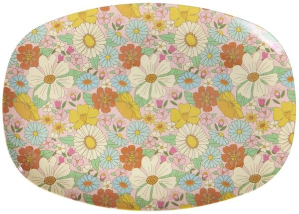 rice Teller Melamin Teller oval 30x22cm Snackteller Käseplatte