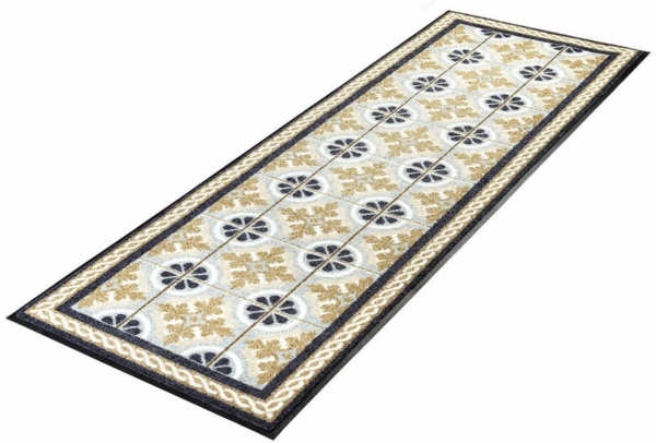 wash+dry by Kleen-Tex Läufer Kitchen Tiles, rechteckig, Höhe: 7 mm, Schmutzfangläufer, rutschhemmend, In- und Outddor geeignet, waschbar