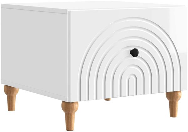 vidaXL Couchtisch Hochglanz Weiß 49 x 50 x 40 cm Holzwerkstoff 894279