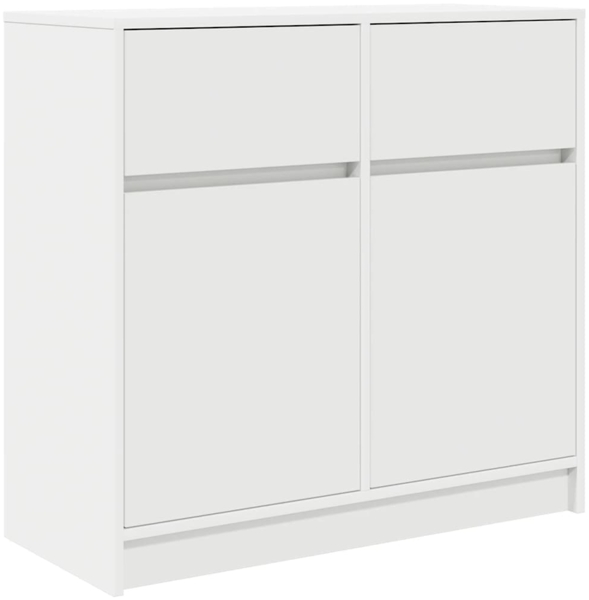 vidaXL Sideboard mit Schublade Weiß 80x34x76 cm Holzwerkstoff 861535