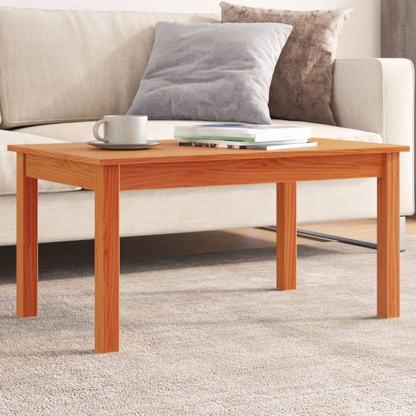 vidaXL Couchtisch Wachsbraun 80x50x40 cm Massivholz Kiefer 847176