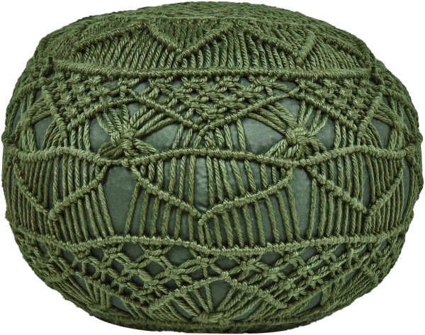 Pouf AADHI Grün 50 cm 50 cm