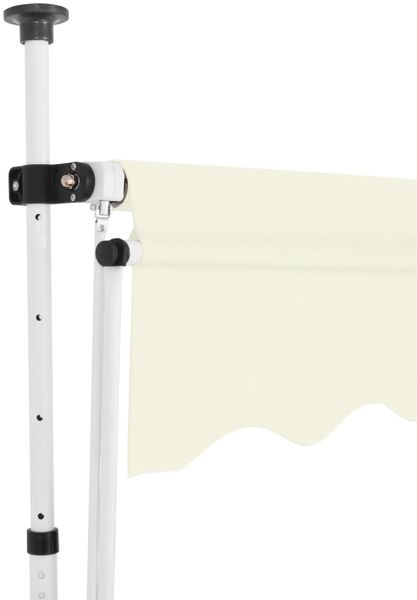 vidaXL Einziehbare Markise Handbetrieben 150 cm Cremeweiß 143693 Bild 4