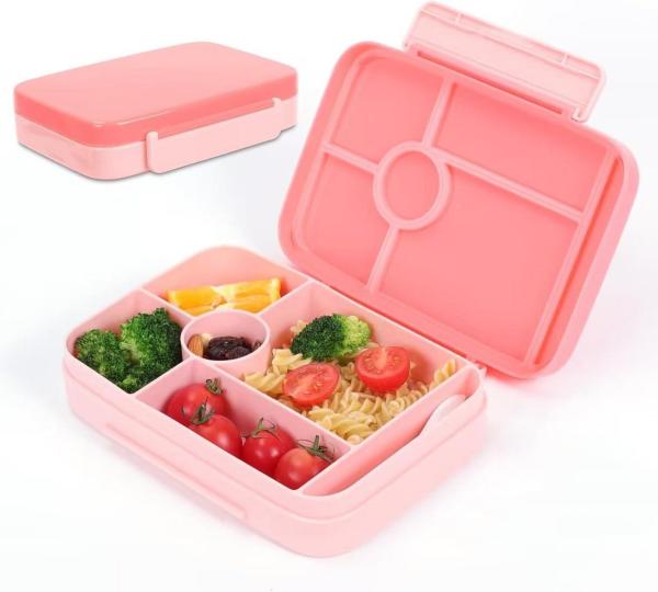 IJIAMY Bento Box Kinder Lunchbox Auslaufsicher 5 Fächer Snackbox Schule