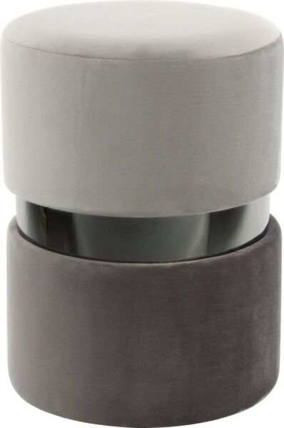 Hocker Gipsy 825 Hellgrau / Schwarz / Dunkelgrau