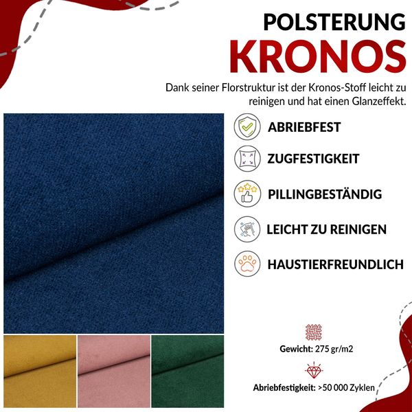 Ecksofa, Wohnzimmer U Couch, Polstersofa mit Bettkasten - GUSTAW-U - Braun Velours Bild 7