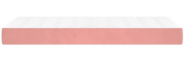 vidaXL Taschenfederkernmatratze Mittel Rosa 120x190x20 cm Samt 4007159 Bild 4