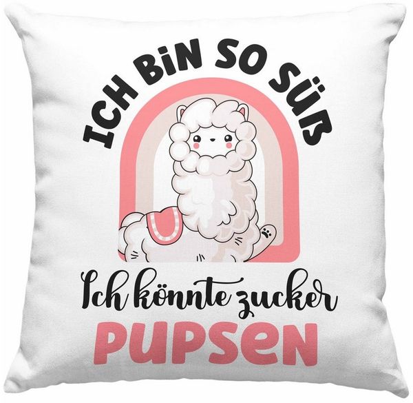 Trendation Dekokissen Trendation - Alpaka Kissen Geschenk Dekokissen mit Füllung 40x40cm LLa