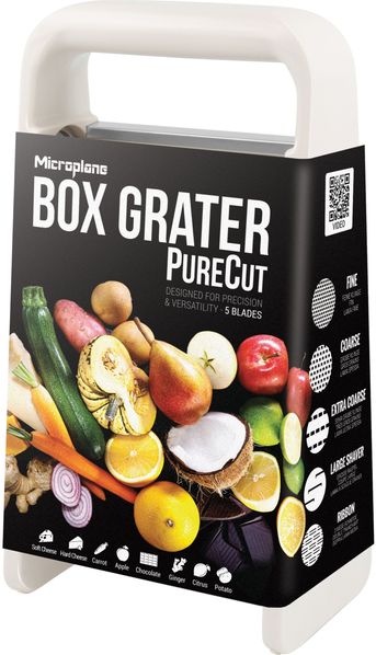 Microplane Box Grater / Vierkantreibe PureCut – 5-in-1 – Cashmere Beige