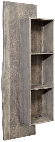 Wandregal Akazie grau lackiert PURE ACACIA #411