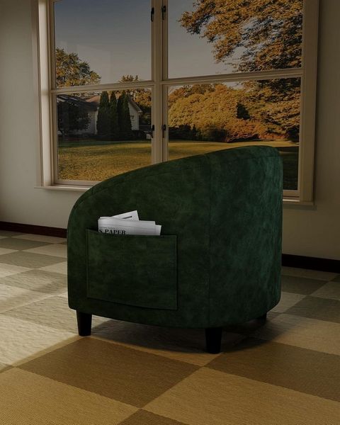 GarveeMore Sessel mit weich gepolstertem Sitz und stabilen Beinen für Wohnzimmer, Akzentstuhl,Fassstuhl,Bouclé-Sessel,Sherpa-Sessel,63x68x71cm