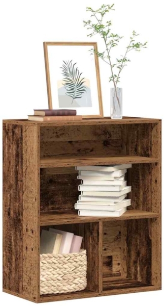 vidaXL Bücherregal Altholz-Optik 60x30x71,5 cm Holzwerkstoff