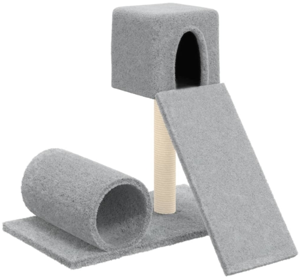 vidaXL Kratzbaum mit Sisal-Kratzsäule Hellgrau 59 cm 171607