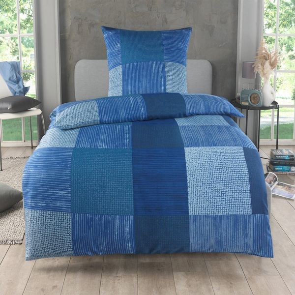 Malika Bettwäsche 155x220 + 80x80 cm atmungsaktiver Bettbezug, moderne Designs, Für Allergiker geeignet, pflegeleicht, angenehm weicher Stoff