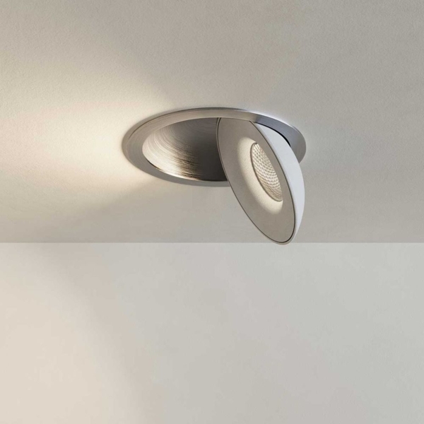 s.luce Santa Deep LED-Einbaustrahler schwenkbar & dimmbar Aluminium, Weiß