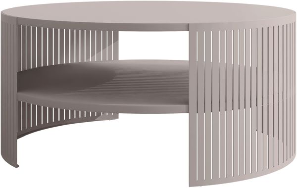 Couchtisch Fahugin Cashmere, Beine und Seiten aus Stahl (Farbe: Cashmere)