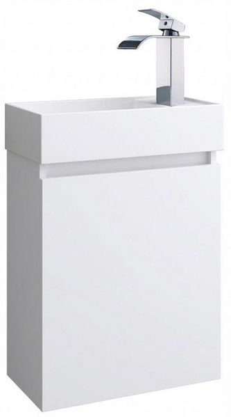 Faizee Home Badmöbel-Set Bademöbel 40 cm Badschrank Waschtisch Unterschrank Spiegelschrank