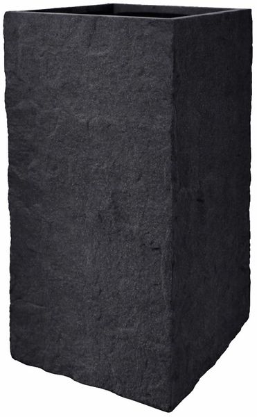 Pflanzgefäß The Rock Pflanzkasten Blumenkasten 36x72 cm Steinoptik Anthrazit