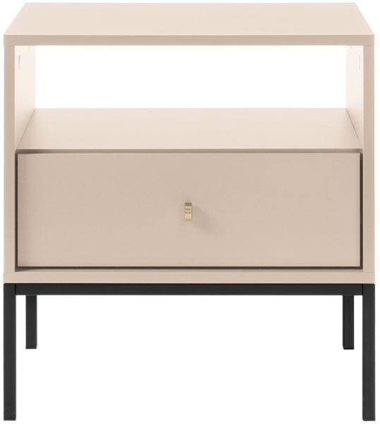 Nachttisch Leslin Beige MS54, Farbe: Beige