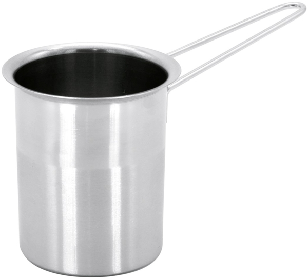 Karl Krüger 166 Milchaufschäumer mit Metallgriff aus Edelstahl Ø 8 cm / Milchschäumer