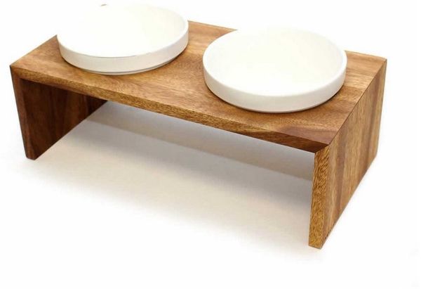 Wolters Napf-Set Gohan Doppelnapf teak