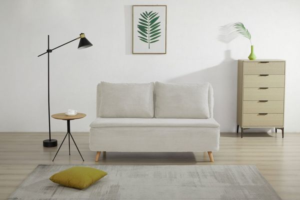 Home affaire 2-Sitzer AINSLEY 140 cm - verstellbare Rückenlehne, wandelbar zum Gästebett, Relaxsofa, Webstoff u. Cord-Bezug