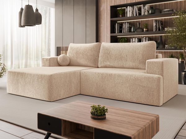 Ecksofa Mivo (Farbe: Clara 215.03, Seite: Links)