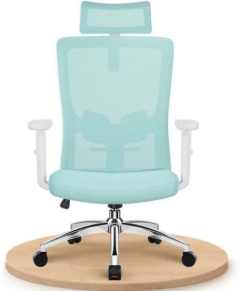 Adormii Bürostuhl Bürostuhl Ergonomisch, schreibtischstuhl mit Metallfuß, stabil (Ergonomischer bürostuhl mit verstellbaren Armlehnen, büro stuhl bis zu 135° neigbar, ergonomic office chair mit höhenverstellbarer, atmungsaktiv und komfortabel, bürostuh...