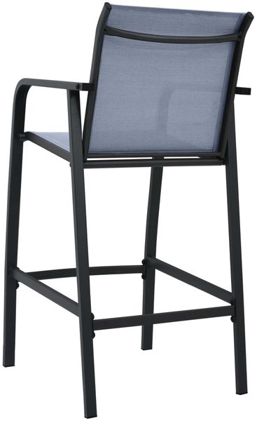 vidaXL Garten-Barstühle 4 Stk. Grau Textilene 48119 Bild 5