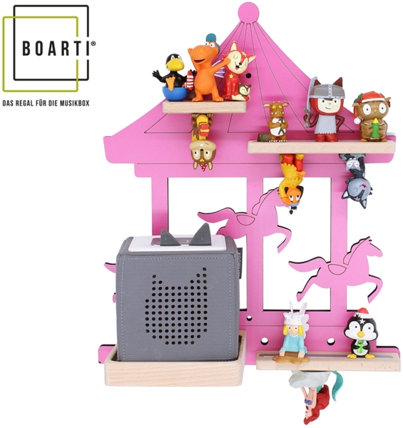 VCM Wandregal BOARTI Regal 920871 Pink H. 41 x B. 35 x T. 19 cm