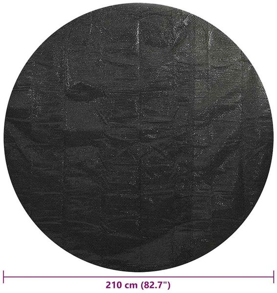 vidaXL Poolabdeckung Schwarz 210 cm PE 92152 Bild 6