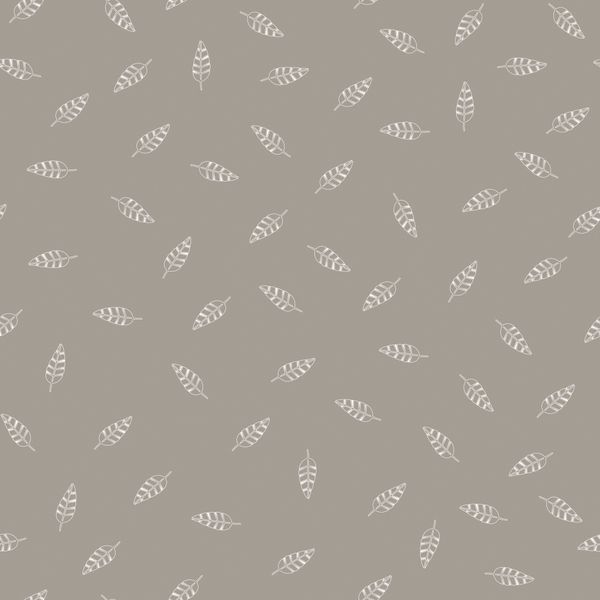 Theraline Bezug für Stillkissen 190cm Stillkissenbezug Blättertanz taupe