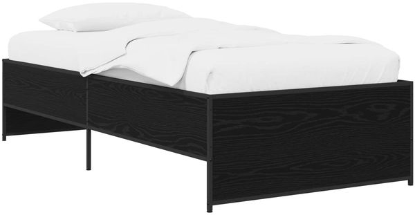 vidaXL Bettrahmen Schwarze Eiche 80x200 cm Holzwerkstoff 8009099