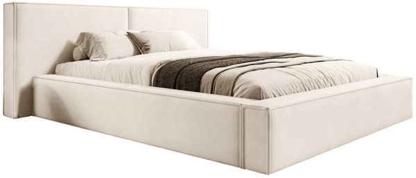 Compleo Polsterbett mit Bettkasten und Lattenrost, gepolstertes Kopfteil HEVE (Kostenlose Lieferung! TOP ANGEBOT), DesignerBett, Viele Varianten zur Auswahl–wählen Sie Größe und Farbe!