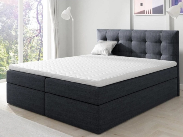 Beautysofa Boxspringbett TOPIQ mit Bettkasten (Bett für Schlafzimmer), mit 2x Bettkästen, Federkernmatratze
