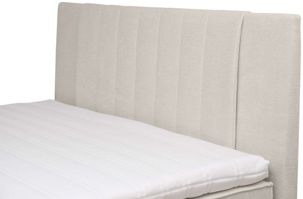 Home affaire Boxspringbett Bellissimo, Doppelbett, Polsterbett, Federkernbett, Komforbett, inkl. 9cm Topper, 5-Zonen-Taschen-Federkernmatratze, Härtegrad 3 Bild 4