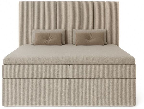 MARPUR Boxspringbett NERO MIL (Boxspringbett, Bettkasten, Matratze), Bettkasten inkl. Matratze
