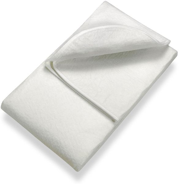 Sleezzz Basic Nadelfilz Matratzenunterlage 180 x 200 cm, Matratzenschoner zum Auflegen aufs Lattenrost, Weiß