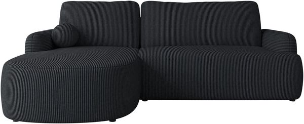 Ecksofa Loridu Cord (Farbe: Poso 135, Seite: Links)