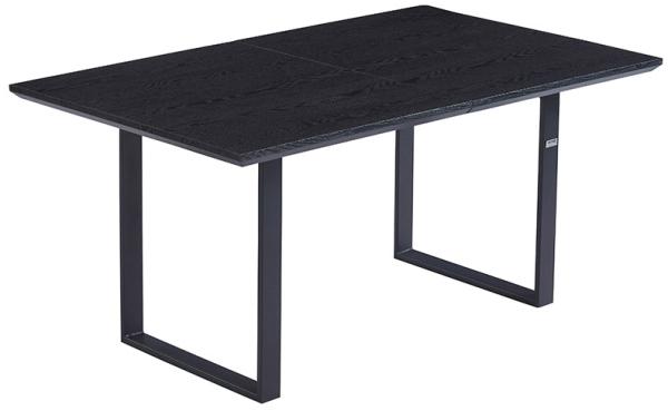 HOME DELUXE Esstisch Eckig Ausziehbar AVENCIA inkl. U-Fuß - 160-200 x 100 cm Dark Oak