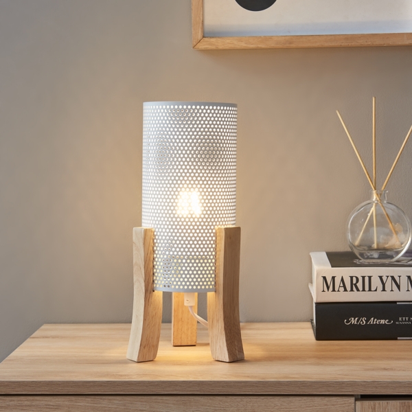 Tischleuchte Joelleldsvin 30x14x14 cm Weiß [lux. pro]