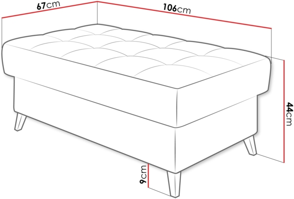 Polsterhocker Nord (Farbe: Clara 215.02) Bild 3