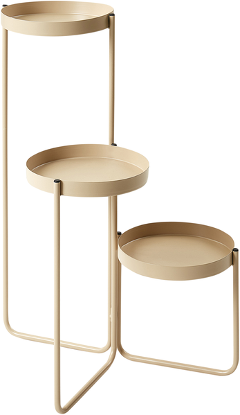 Pflanzenständer FRAGARIA Metall 42 cm Beige