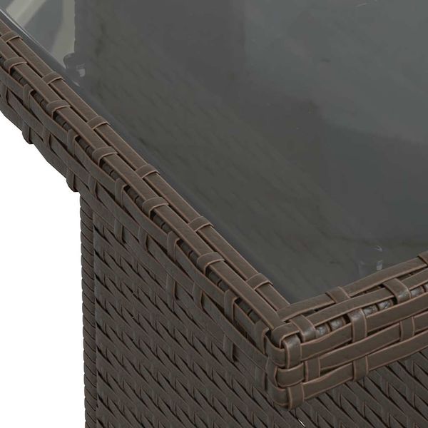 vidaXL 6-tlg. Garten-Sofagarnitur mit Kissen Braun Poly Rattan 3326734 Bild 11
